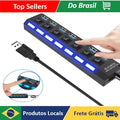 Hub USB 2.0 com 7 portas para pendrive externo