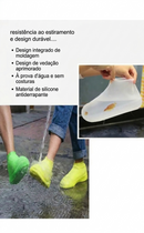 Capa de silicone impermeável para calçados