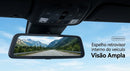 Espelho retrovisor interno para carro antirreflexo visão panorâmica